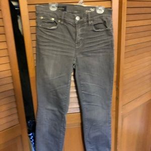 J crew toothpick gunmetal gray jeans. Washed once